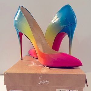 NWT Authentic Christian Louboutin Pigalle, Sunrise